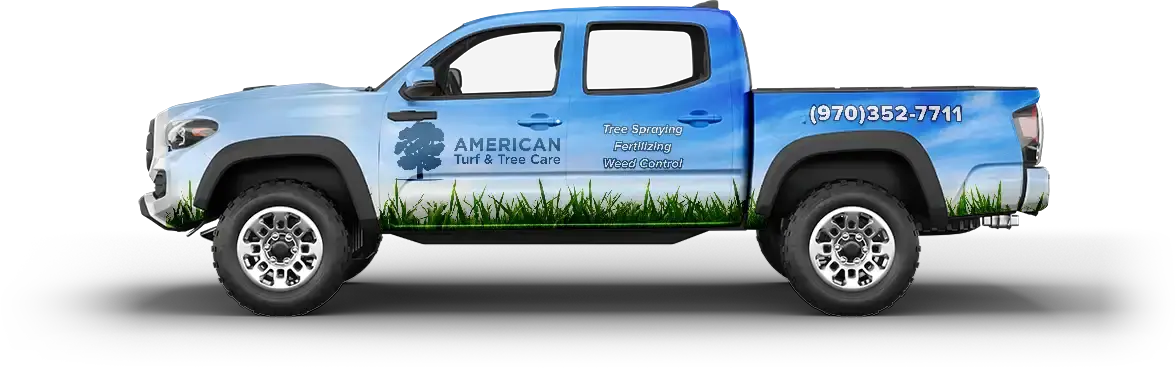 American Turf and Tree Care company truck