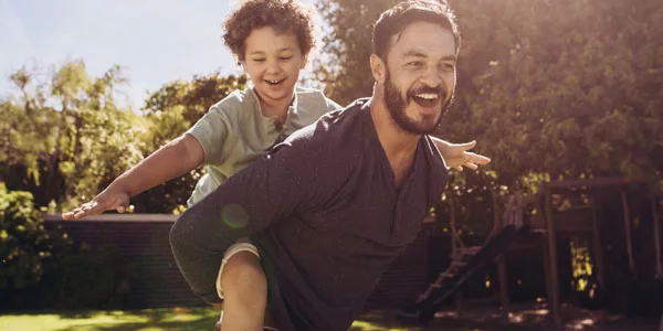 dad and boy